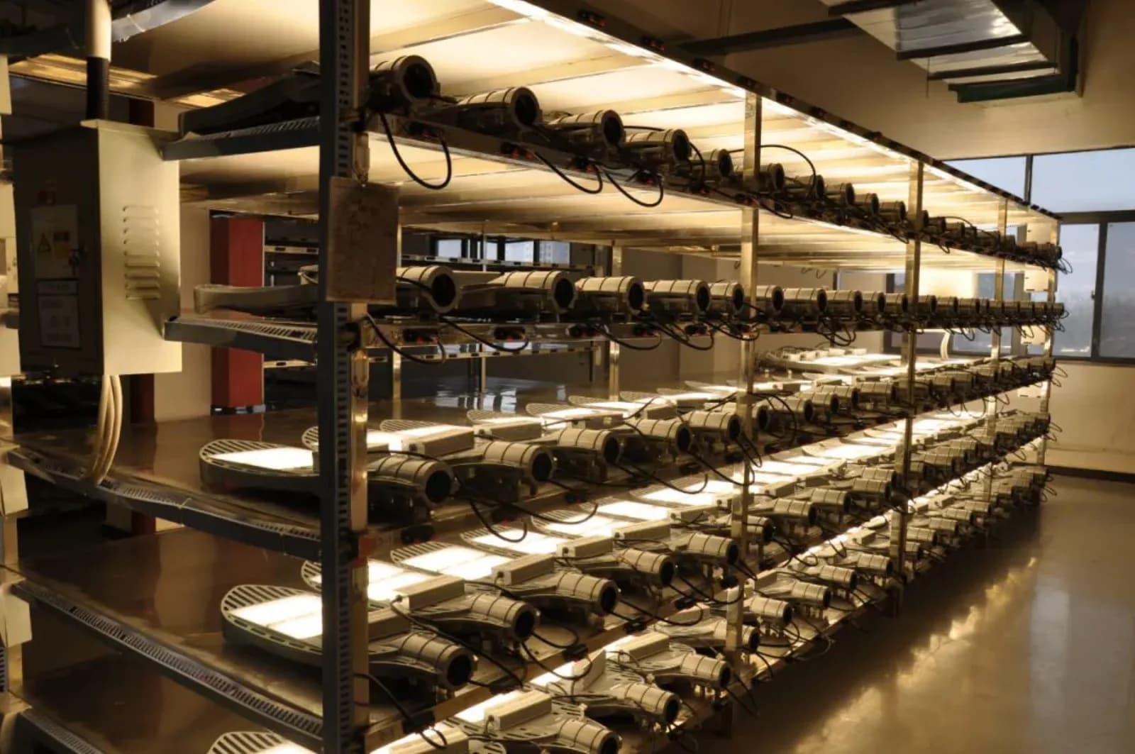 LED aging test production line